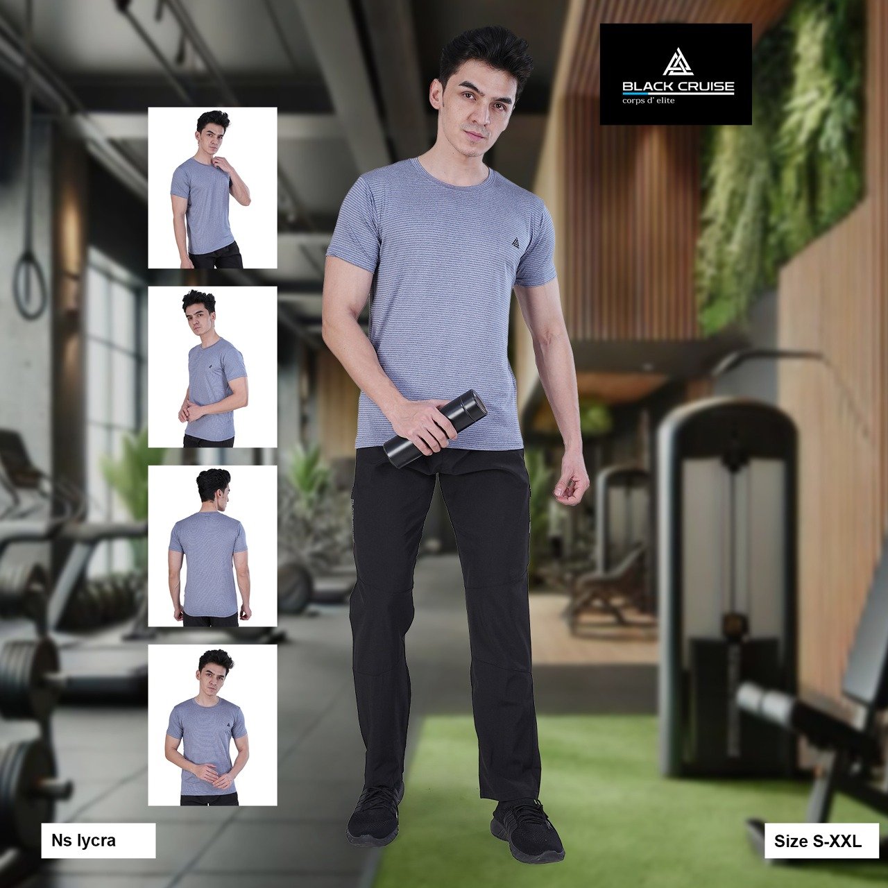 Men | Round Neck | T-shirt | Grey